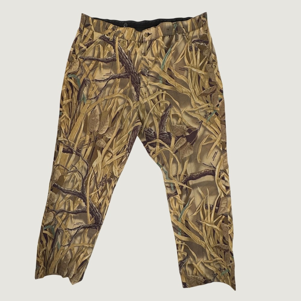 Cabelas Hunting Pants Mens 42 Reg Camo Advantage Wetlands USA Made